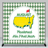 Aperturee - Aperturee Green Mastered First Year Custom Birthday Backdrop